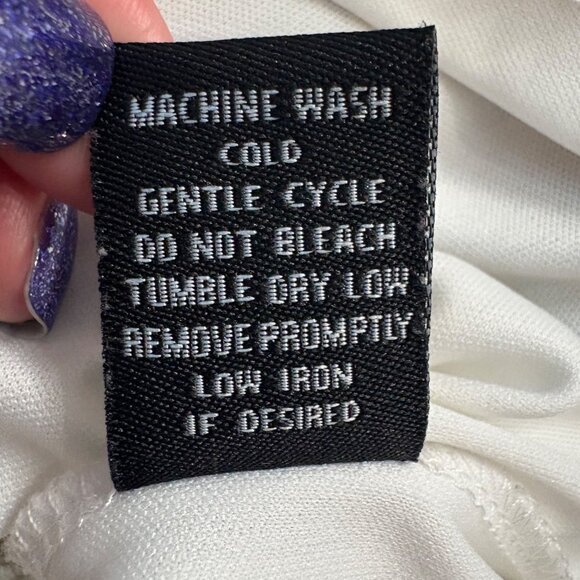 Floral Maxi Dress With Long Sleeves & Elastic Waist New Look Size S White/Multi - Picture 7 of 12